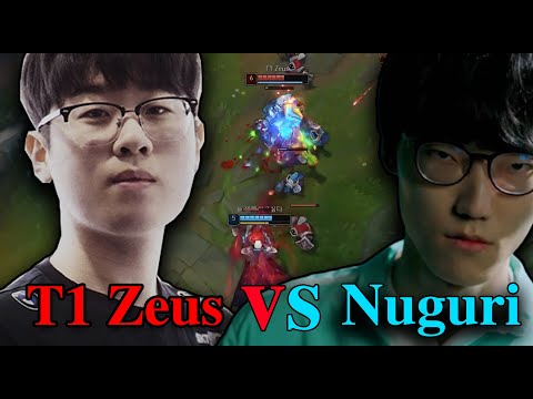 T1 Zeus  vs DK Nuguri "INSANE TOPLANER" Montage | Best of Zeus Stream Highlights