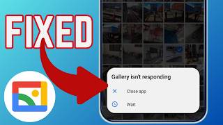 How To Fix Gallery App Isn't Responding Error