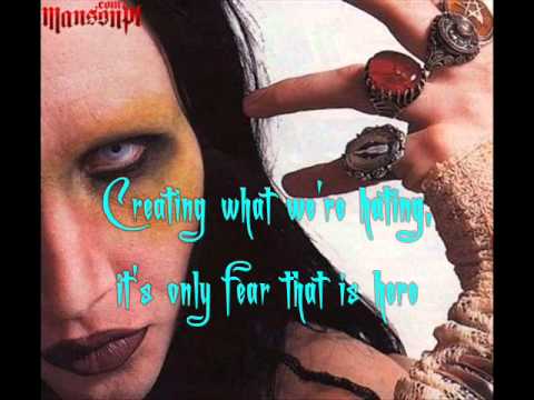 Wrapped In Plastic - Marilyn Manson [Lyrics, Video w/ Pic.]