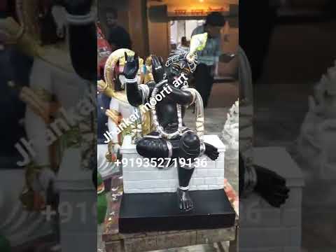 Black Marble Shivling Statue