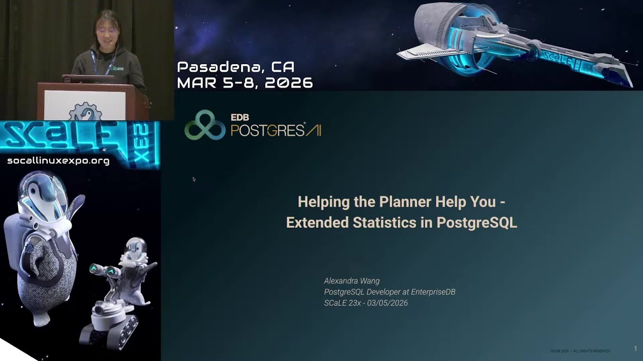 Helping the Planner Help You: Extended Statistics in PostgreSQL