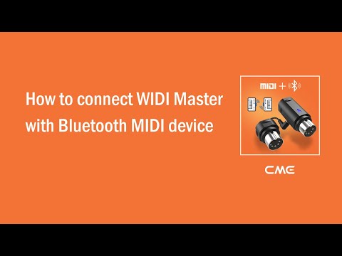 How to connect WIDI Master with Bluetooth MIDI device