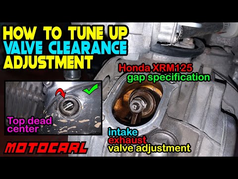 How to tune up your motorcycle (Valve Clearance Adjustment) | Honda XRM125