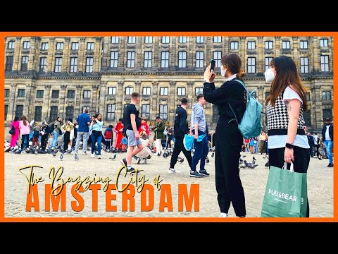 AMSTERDAM | THE BUZZING CITY IN THE NETHERLANDS | Walking Tour Dam Square & The Streets Beyond