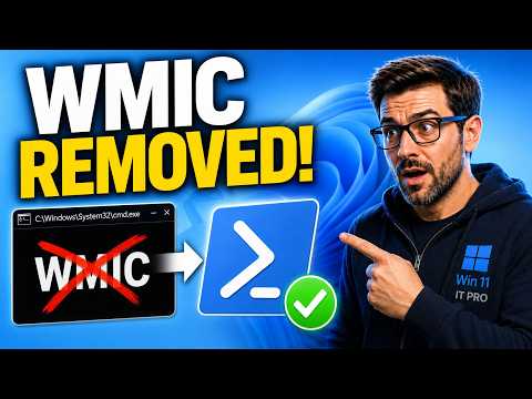 WMIC removed from Windows 11 PowerShell replacement commands