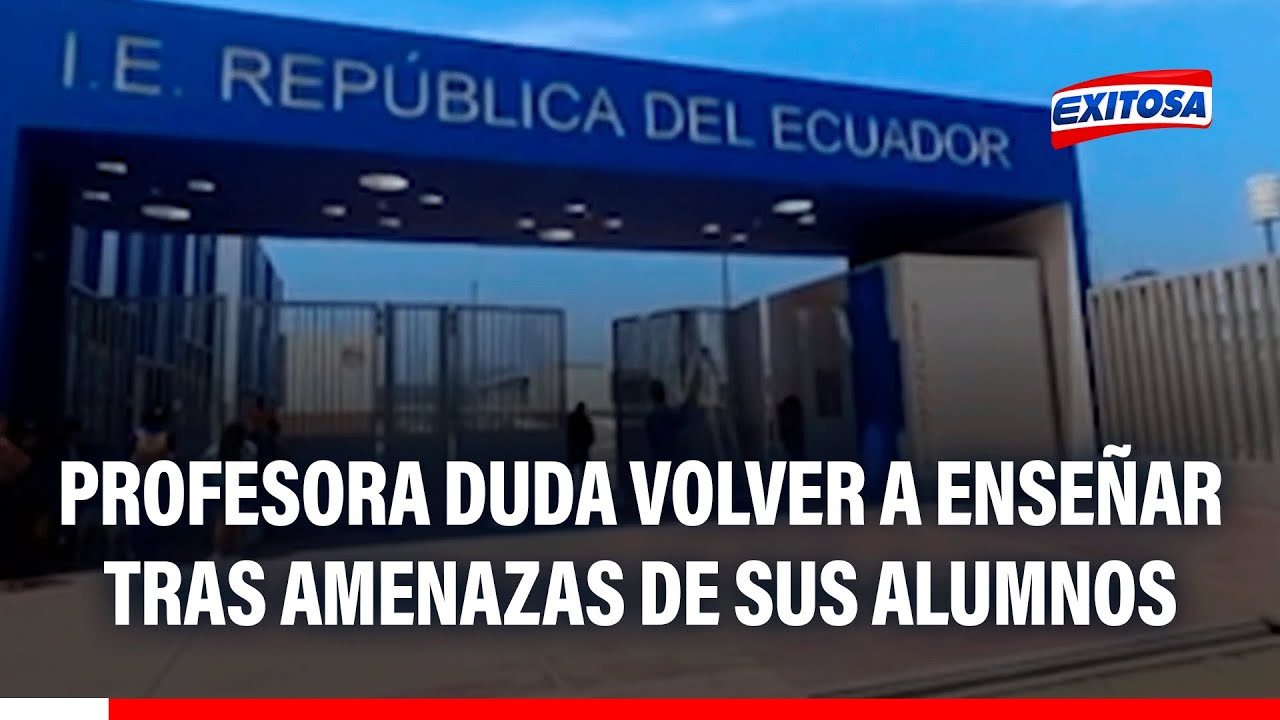 🔴🔵 Profesora duda en volver a enseñar tras sufrir amenazas de sus alumnos para pasar de años