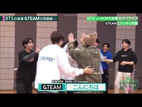 &TEAM Reaction to BTS J-HOPE surprising them! 💜😭  [Eng] PART 1