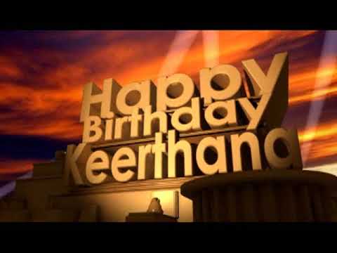 Happy Birthday Keerthana