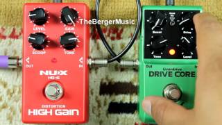 Video thumbnail for NUX HG-6 DISTORTION HIGH GAIN + Pedal NUX Drive Core Demo by Berger