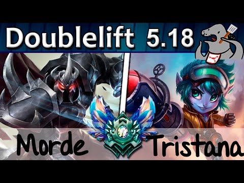 Doublelift - Mordekaiser/Morgana vs Tristana/Blitzcrank - ADC - Diamond S5 | 350