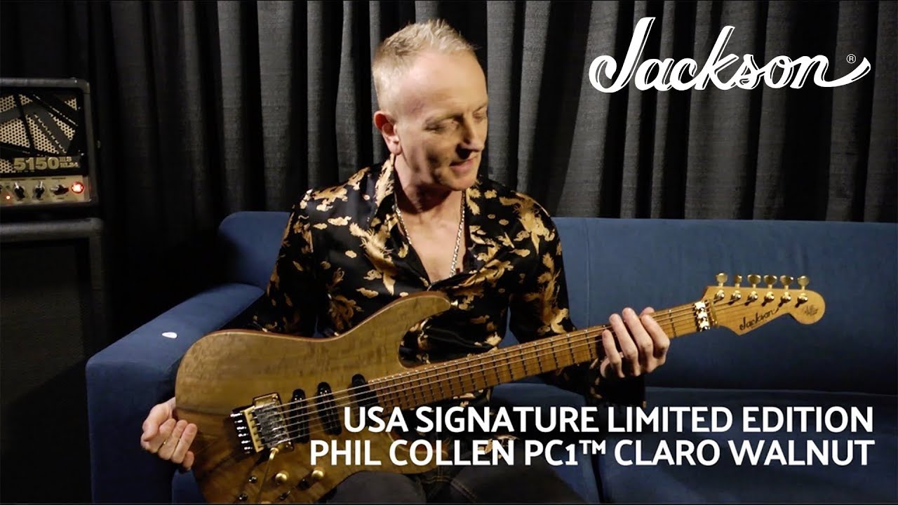 Phil Collen on the USA Signature Limited Edition PC1 Claro Walnut | Featured Demo | Jackson Guitars - YouTube