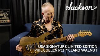 Video thumbnail for Phil Collen on the USA Signature Limited Edition PC1 Claro Walnut | Featured Demo | Jackson Guitars by Jackson Guitars