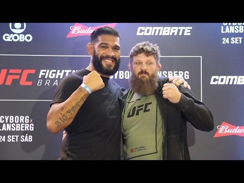 UFC Fight Night 95 Media Day Staredowns