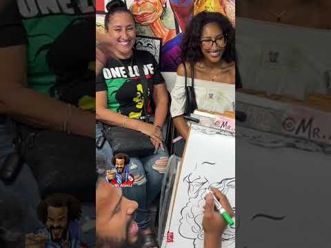 Las Allentonian Celebrities! Funny Speed caricature by Alani J!