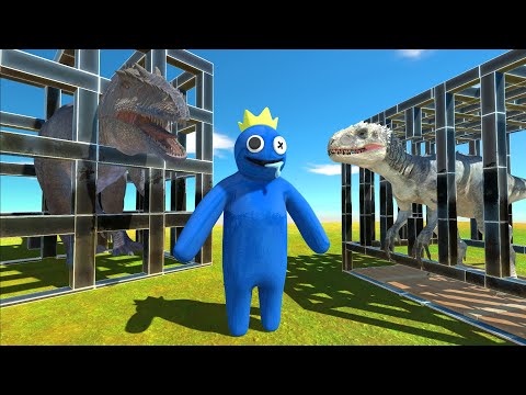 Rainbow Friends Rescue Blue All Dinosaurs Mod - Animal Revolt Battle Simulator