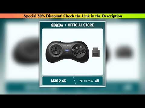 Slide 8BitDo M30 2.4G Wireless Gamepad for the Original Sega Genesis and Sega Mega Drive - Sega Gen