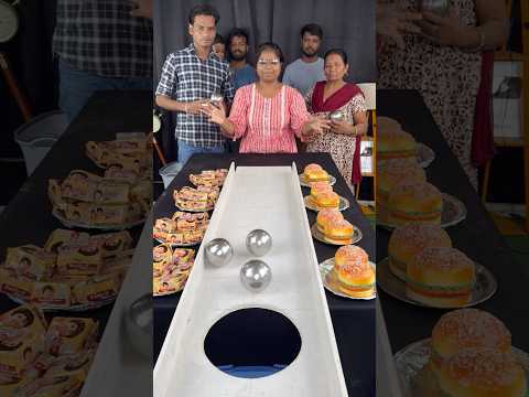 Roll two still ball collect Parle ji biscuits burger plate collect Challenge seven wow 35533#shorts