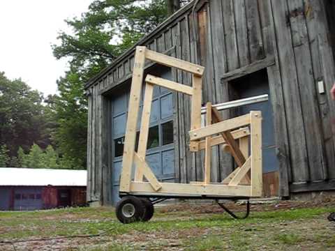 AROW Trebuchet with Watt's Linkage Test Fire 1