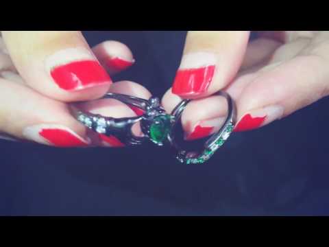 rb150316 1 925 sterling silver engagement wedding bridal ring set with green cz inlaid