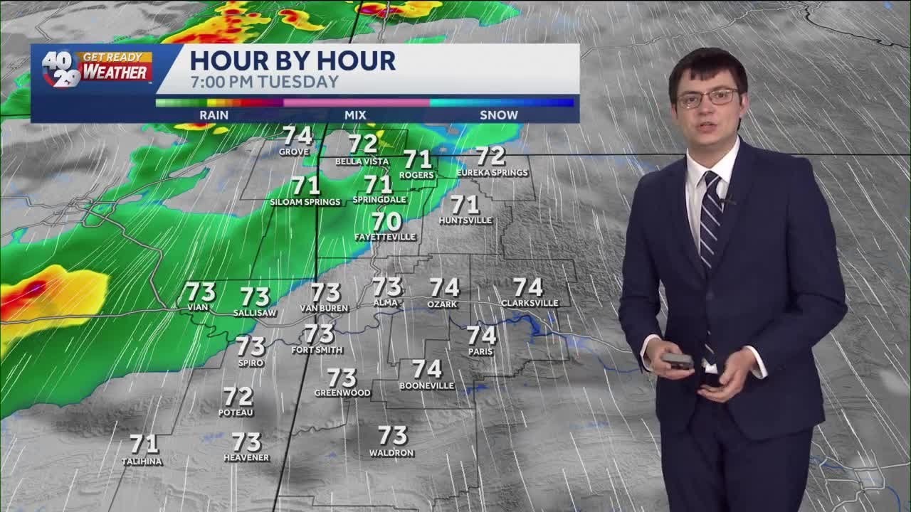 Active weather pattern continues into the work week for Arkansas