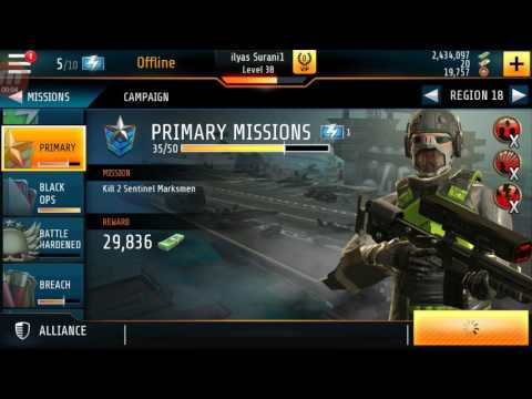 Kill Shot Bravo Region 18=36 Primary Mission Complete