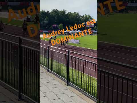 Audrey Leduc championne canadienne du 100 mètres au Centre Claude-Robillard.