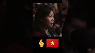Our girl 🇻🇳 said something that made Chinese students admire.🫰♥️👍👏