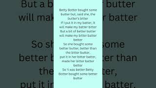 #235 | Betty Botter bought some butter #challenge #tonguetwisterchallange