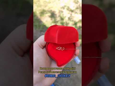 Стильное кольцо "Два сердца в золоте" из медицинского сплава - оригинальный подарок девушке - фото 1 - id-p1671363098
