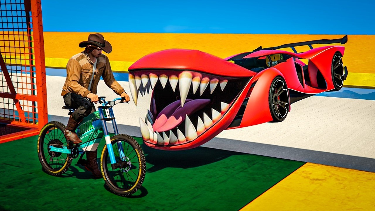 CORRE O TE ATROPELLO EN BICI! ME COMEN!! - GTA 5 ONLINE