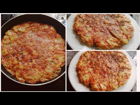 How to make Spanish omelet at home without cheese|spanish omelette recipe
