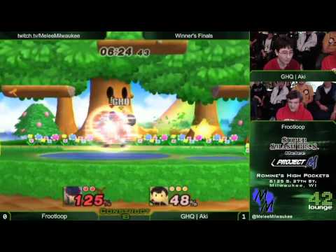 Construct 18 - Frootloop (Ike) vs GHQ | Aki (Ness) - Project M Winner's Finals