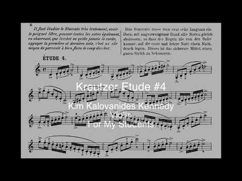 Kreutzer Etude #4 Kim Kaloyanides Kennedy, violin