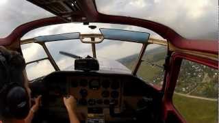 preview picture of video 'First solo flight on Yak-18T at Stupino (Krutyshki) airstrip'
