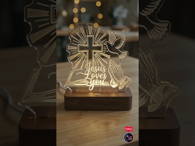 Vídeo relacionado con Lámpara de mesa devocional LED de la Virgen María, hecha a mano, decoración católica, lámpara de mesa, estatua de la Virgen María, luz nocturna, suave protección de ojos, elegante estatua de María
