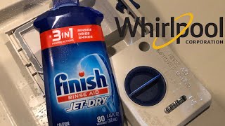 how to fill rinse aid dispenser in whirlpool dishwasher! whirlpool dishwasher user guide