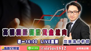 【海豚交易室】#范振鴻 1206，高檔震盪留意資金流向 週一 16:00~16:30 范振鴻分析師 LIVE直播 (圖)