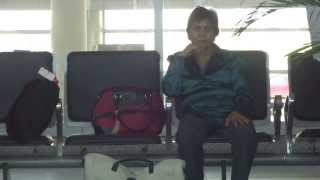 preview picture of video 'Aruna & Hari Sharma waiting for Air India Flight AI 433 at Gate LBS Airport Varanasi, Mar 12, 2014'