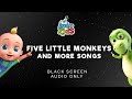 Five Little Monkeys Black Screen Classic Kids Song With LooLoo Kids Educational Fun Kids Songs