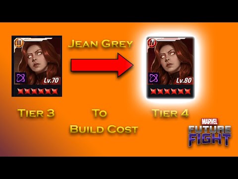 Jean Grey Tier 3 Level 70 To Tier 4 Build Cost  - F 2 P - Marvel Future Fight