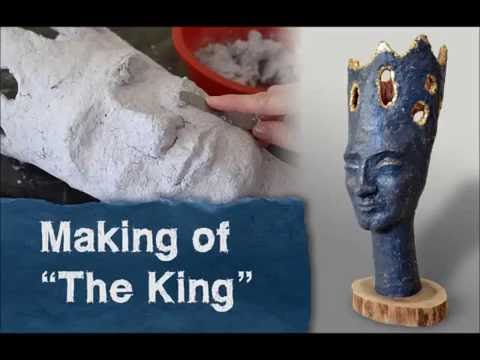 Papier mache - Making of "The King"