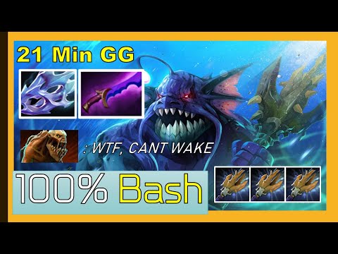 [Dota 2 Slardar Highlights]100% ENDLESS BASH EVERY 3 HITS | My deepest sympathies | 21 MINS GG