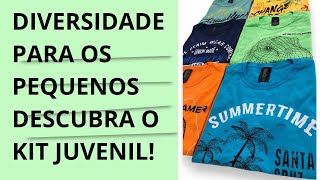 Kit 5 Camisetas Infantis.