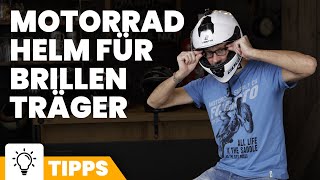 Motorradhelm für Brillenträger - Diese Tipps solltest du beim Kauf beachten