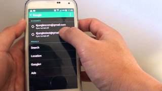 Samsung Galaxy S5: How to Remove Old Google Account