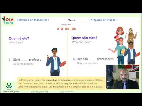 Portuguese For Beginners - Nouns, Genders and Articles - Live Session 1