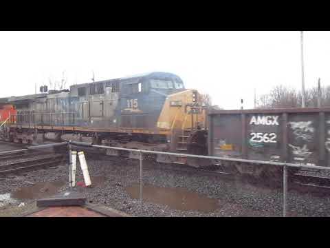 (3-6-2024) BNSF westbound steel pipe gondola train in Marion Ohio.