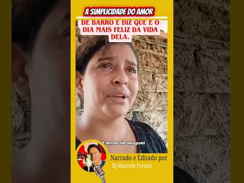 Conheça a história emocionante da jovem que comemorou sua casa de barro com o dia mais feliz da vida