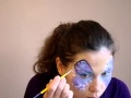 Butterfly face painting design 