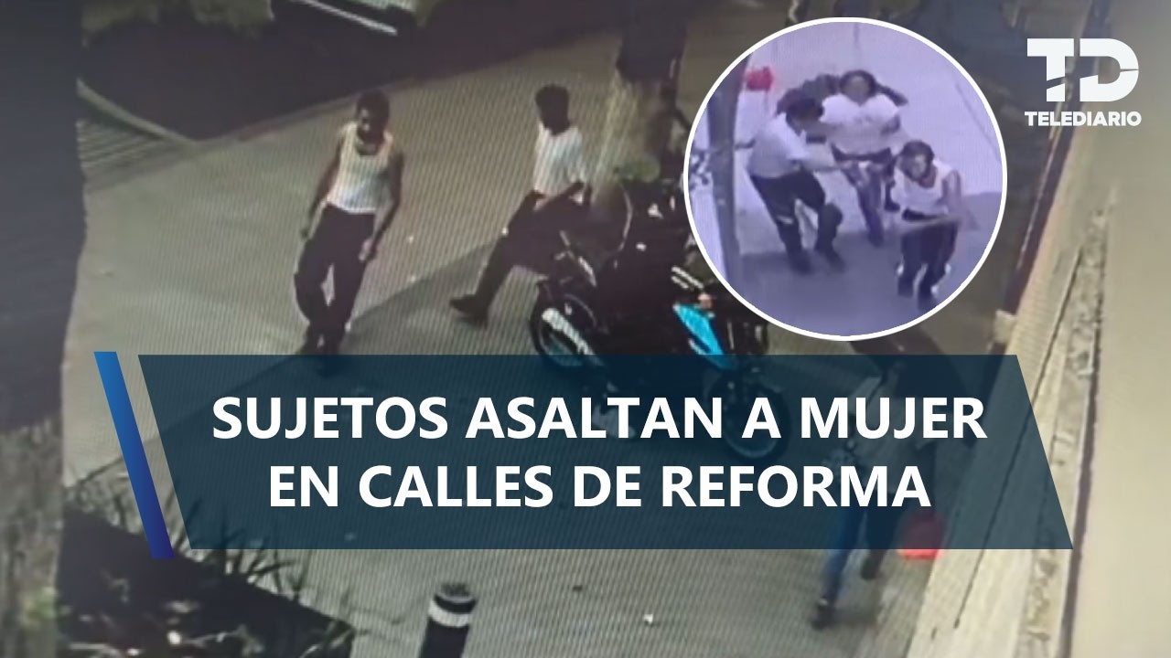 ¡A plena luz del día! Captan asalto a una mujer en Paseo de la Reforma; vecinos exigen seguridad